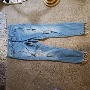 Distressed  jeans